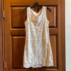 Cream Express lace dress size xs